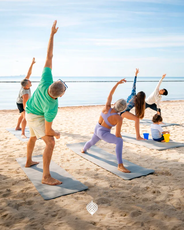Nothing to start the day like a session of yoga, together—an easy way to begin the day feeling more connected 🧘🏻‍♀️⁣
⁣
Book now 👉🏼 https://sensiraresorts.com/ ⁣
Sensira, Family Bonding Experts.⁣